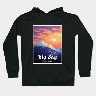 Big Sky Montana United States ski Hoodie